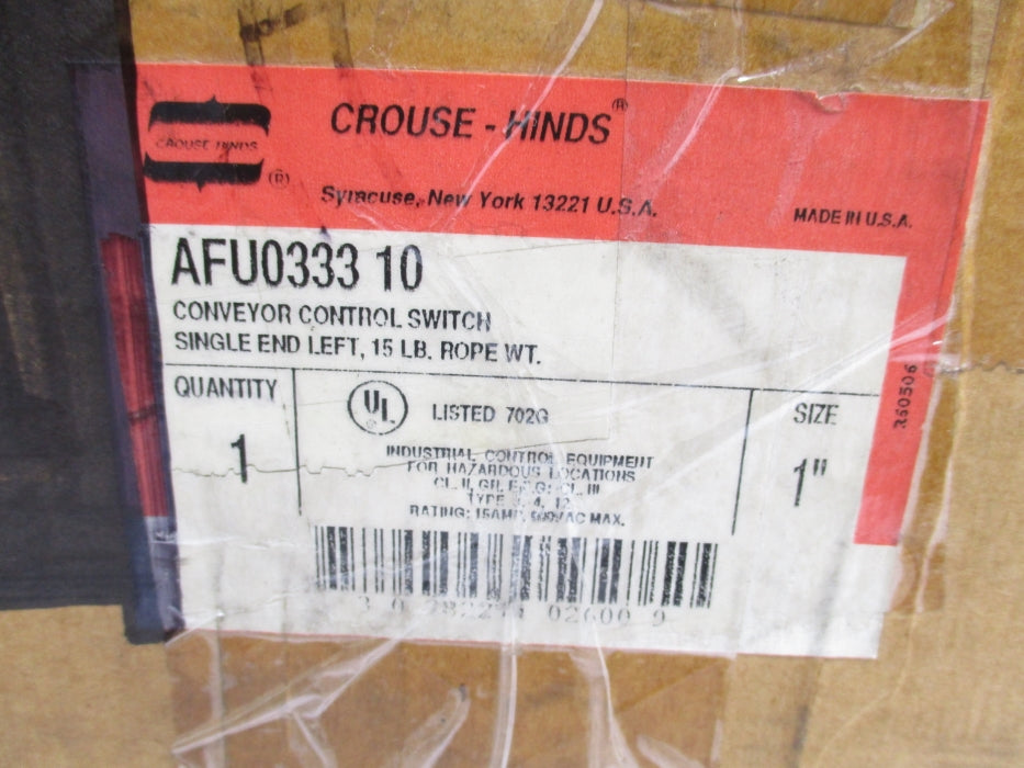 CROUSE-HINDS AFU033310 NSMP