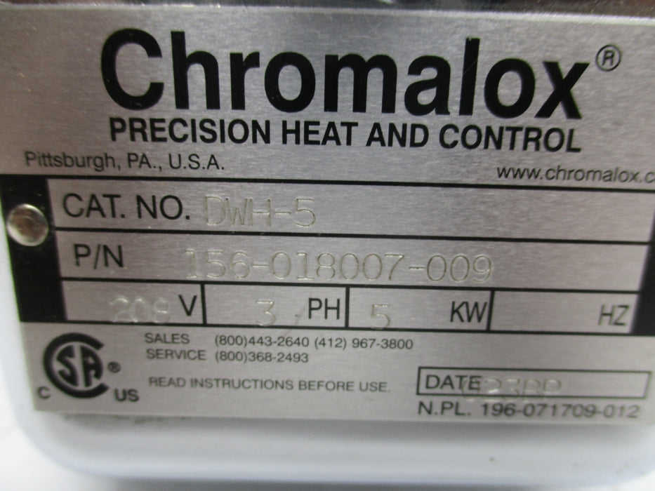 CHROMALOX DWH-5 156-018007-009 NSNP