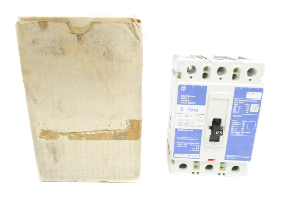 WESTINGHOUSE FDB3125 125A 600VAC (BLUE) NSMP