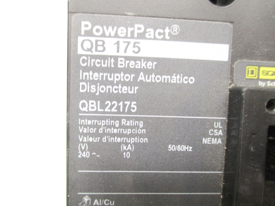 SQUARE D QBL22175 175A 240V NSNP