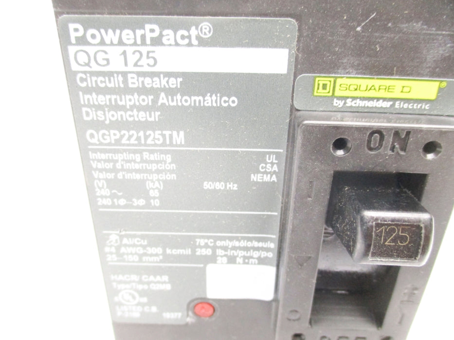 SQUARE D QGP22125TM 125A 240V NSNP