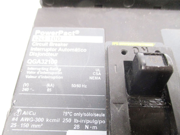 SQUARE D QGA32100 240V 100A NSNP