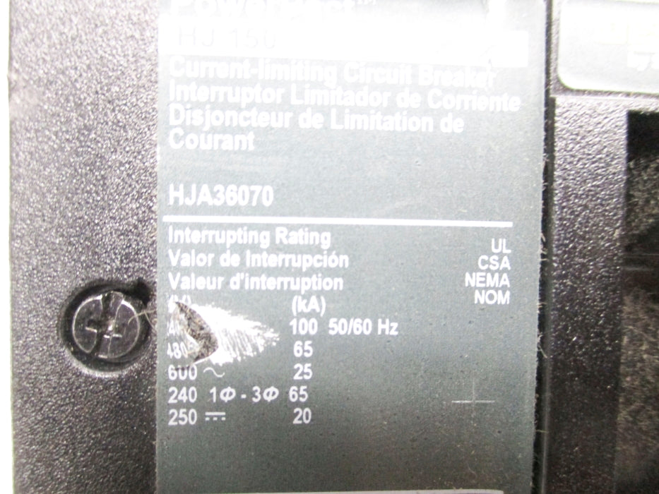 SQUARE D HJA36070 600V 70A NSNP
