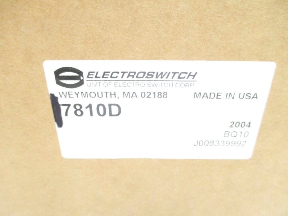 ELECTROSWITCH T7810D SER. 24 NSMP