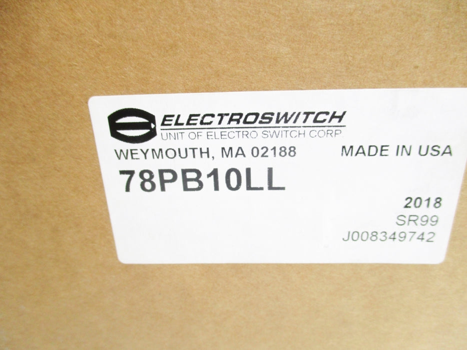 ELECTROSWITCH 78PB10LL 25VDC NSMP