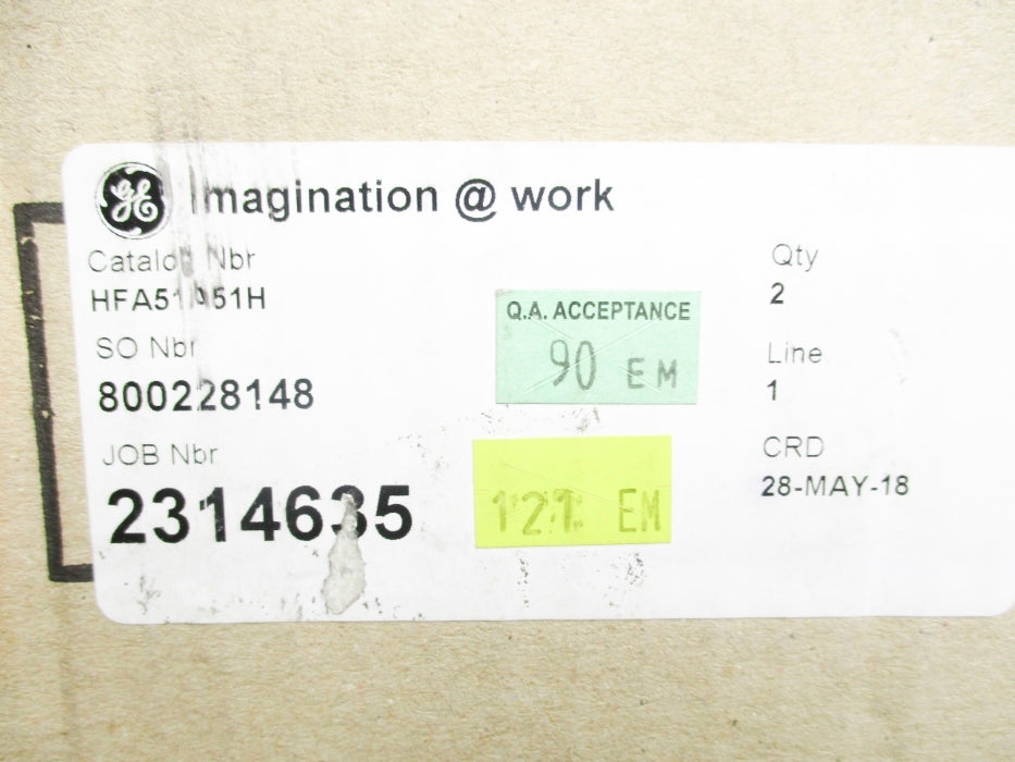 GENERAL ELECTRIC 12HFA51A51H 230V NSMP
