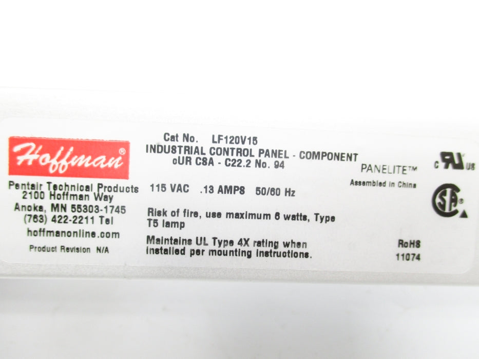 HOFFMAN LF120V15 NSMP