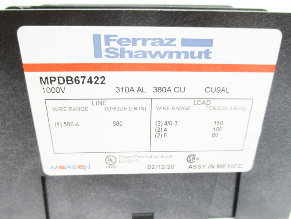 FERRAZ SHAUMUT MPDB67422 (PKG OF 3) NSMP