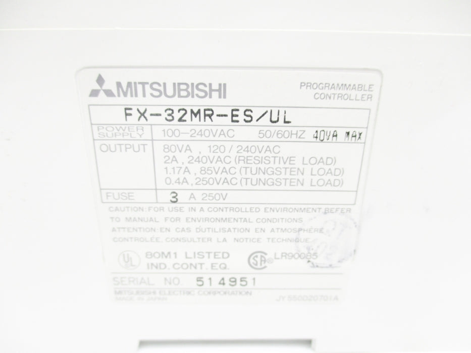 MITSUBISHI FX-32MR-ES/UL 3A NSMP