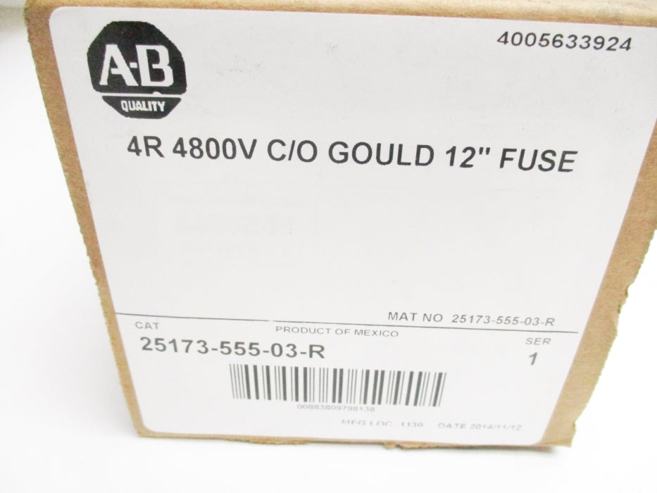 ALLEN BRADLEY 25173-555-03-R A480R4R-1 SER. 1 (BR/WH)  NSMP
