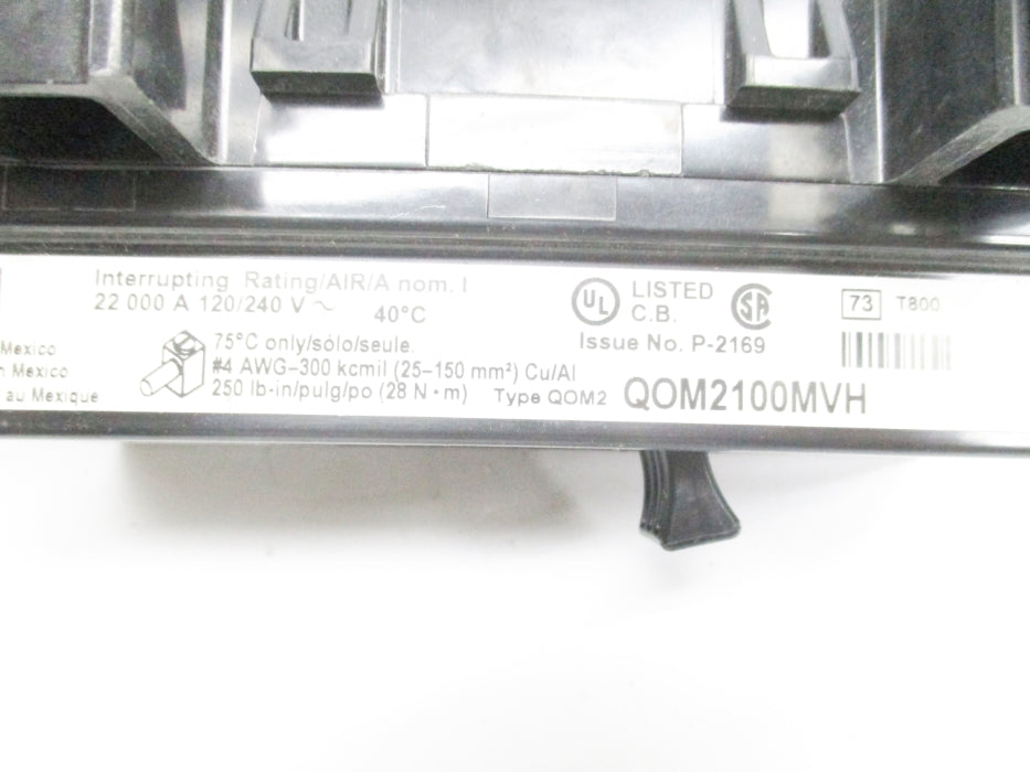SQUARE D QOM2100MVH 100A 120/240V UNMP