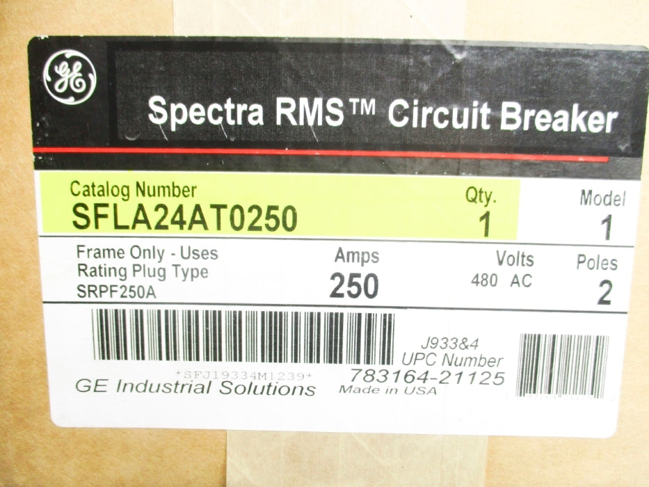 GENERAL ELECTRIC SFLA24AT0250 250A 480VAC NSMP