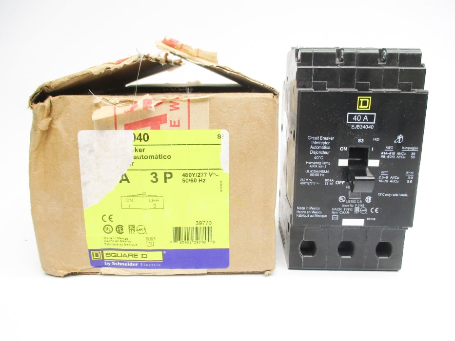 SQUARE D EJB34040 277V 40A NSMP