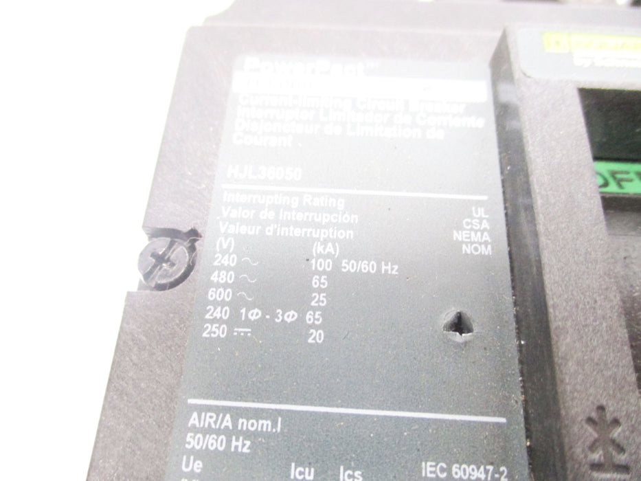 SQUARE D HJL36050 50A 600V NSMP