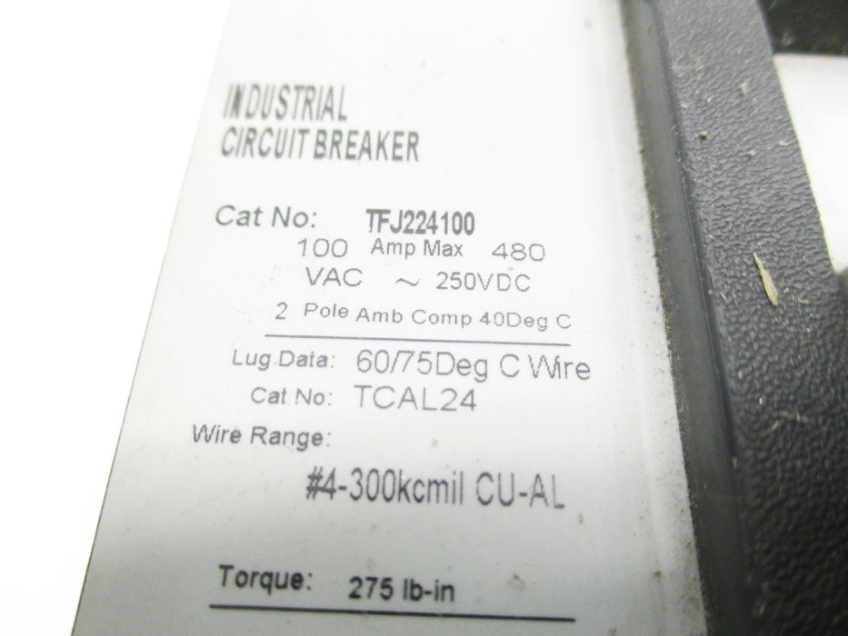 GENERAL ELECTRIC TFJ224100 100A 250VDC NSNP