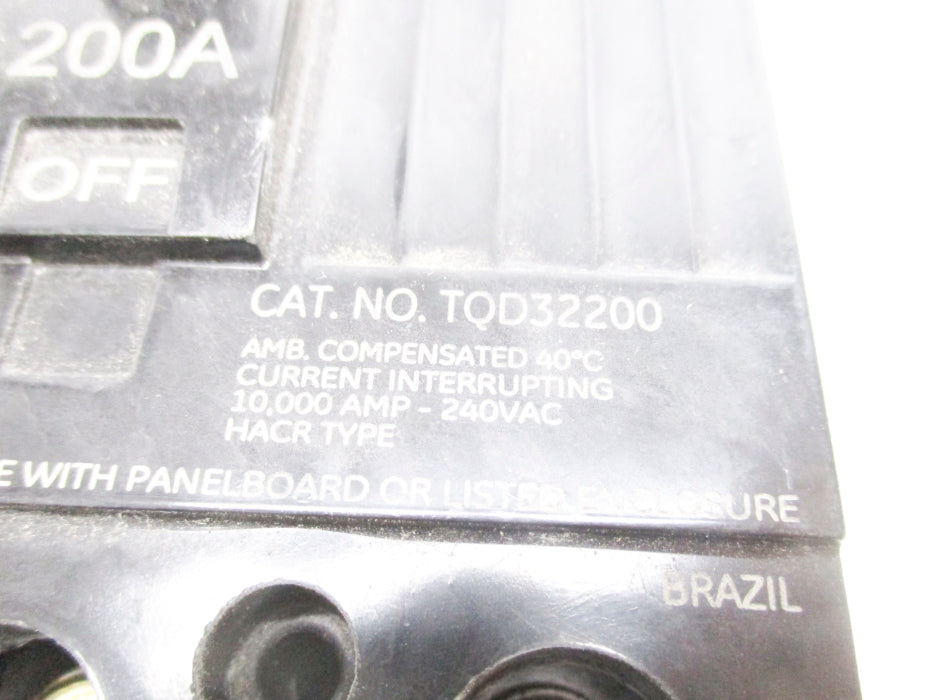 GENERAL ELECTRIC TQD32200 200A 240VAC UNMP
