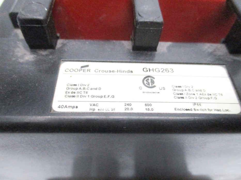 CROUSE-HINDS GHG263 UNMP