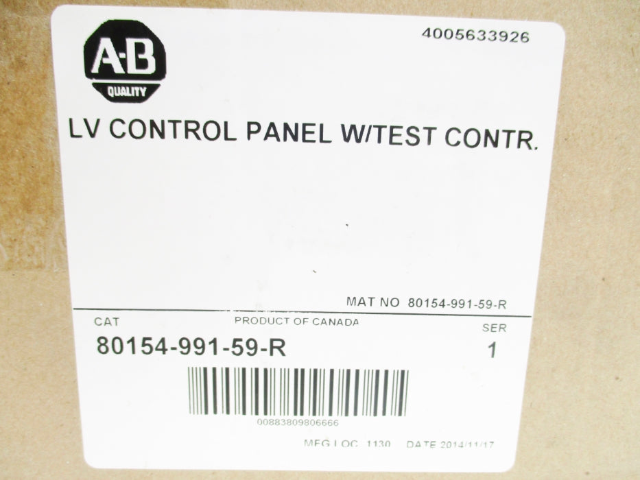 INDUSTRIAL SPARE PART 80154-991-59-R SER. 1 (BR/WH) NSMP