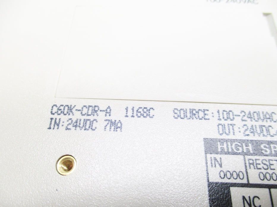 OMRON C60K-CDR-A 100-240VAC 2A NSMP