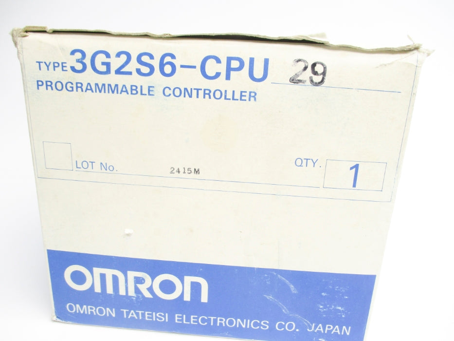 OMRON 3GS6-CPU29 NSMP
