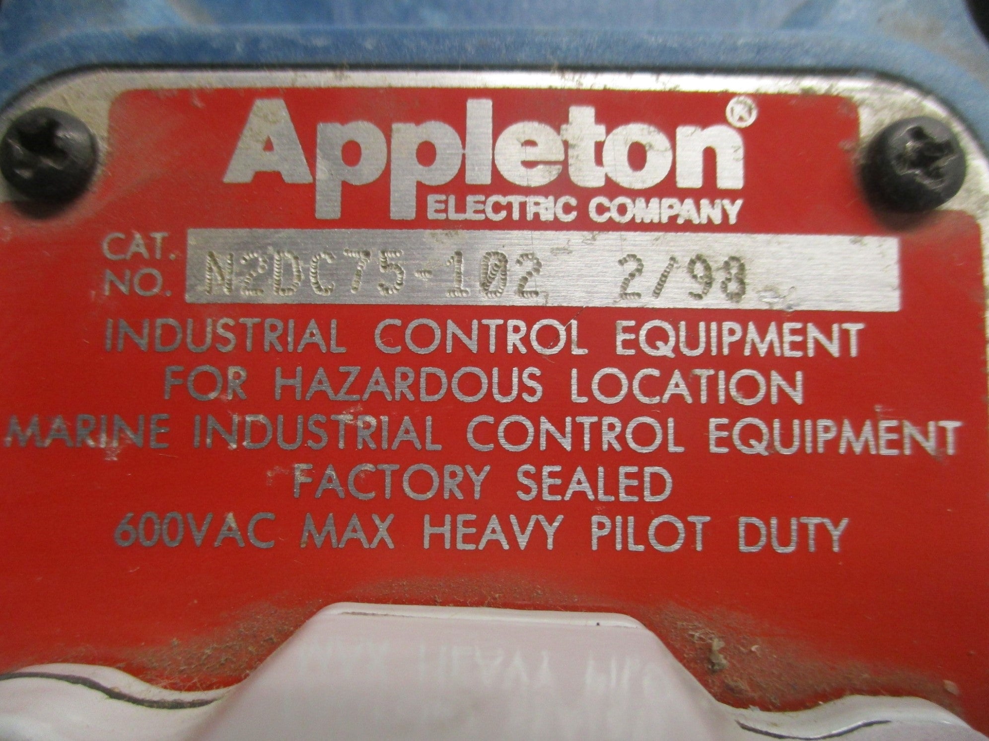APPLETON N2DC75-102 NSNP