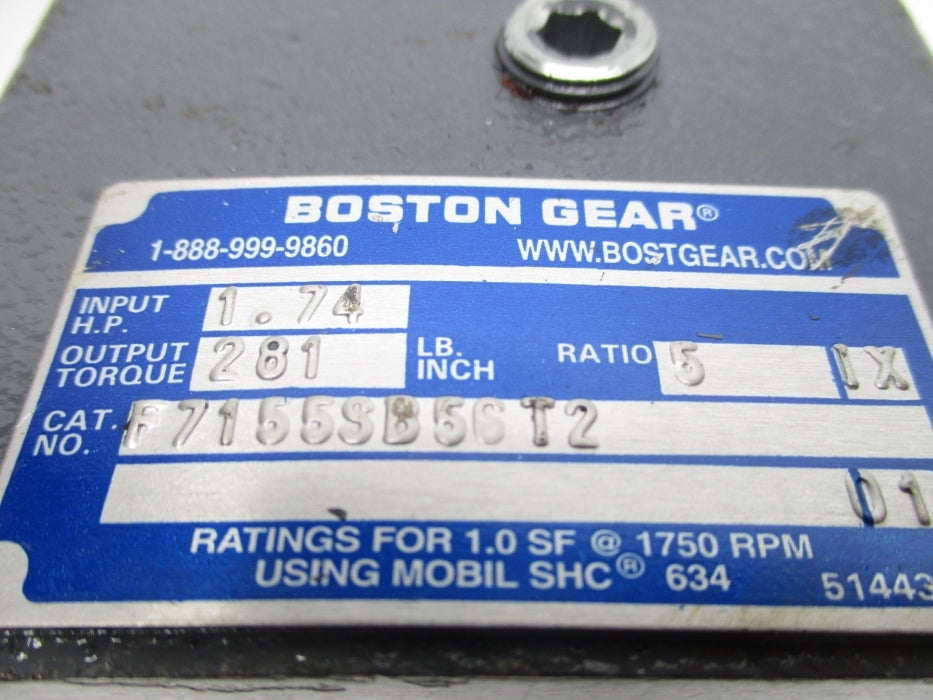 BOSTON GEAR F7155SB56T2 NSNP