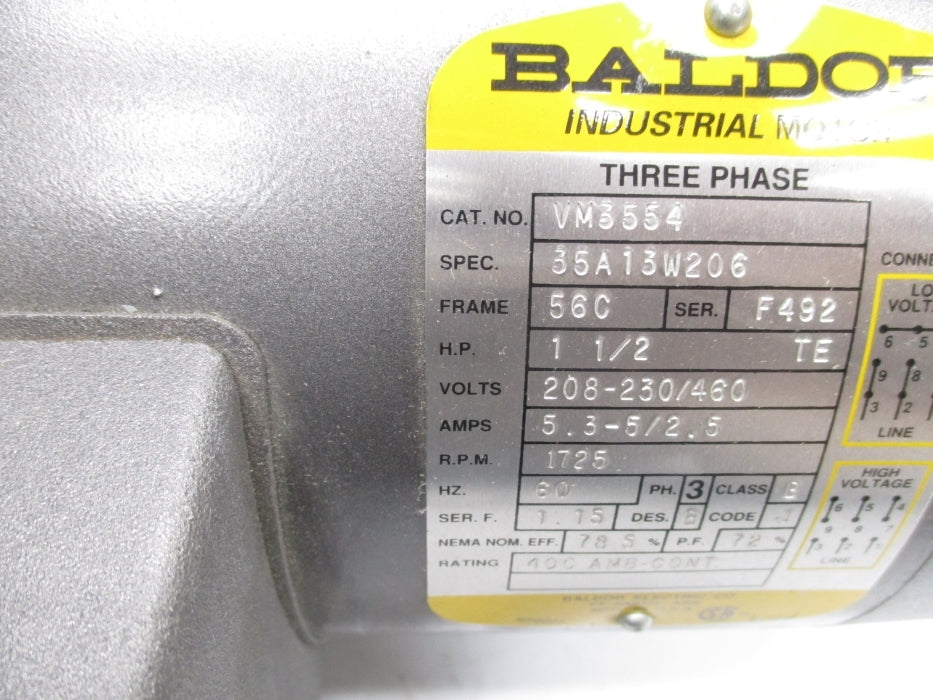 BALDOR VM3554 NSNP