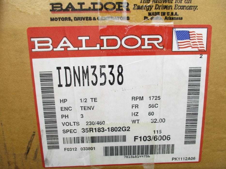 BALDOR IDNM3538 NSMP