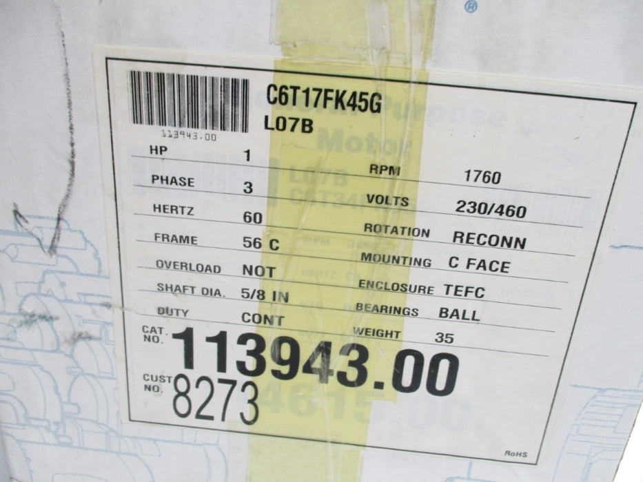 LEESON C6T17FK45G 113943.00 NSMP