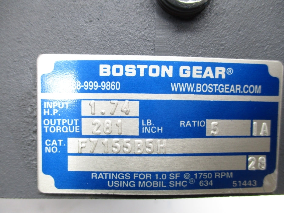 BOSTON GEAR F715-5-B5-H NSMP