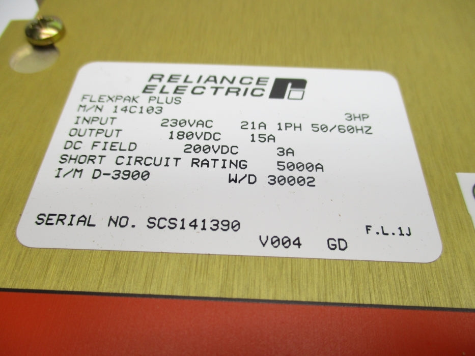 RELIANCE ELECTRIC 14C103 NSMP