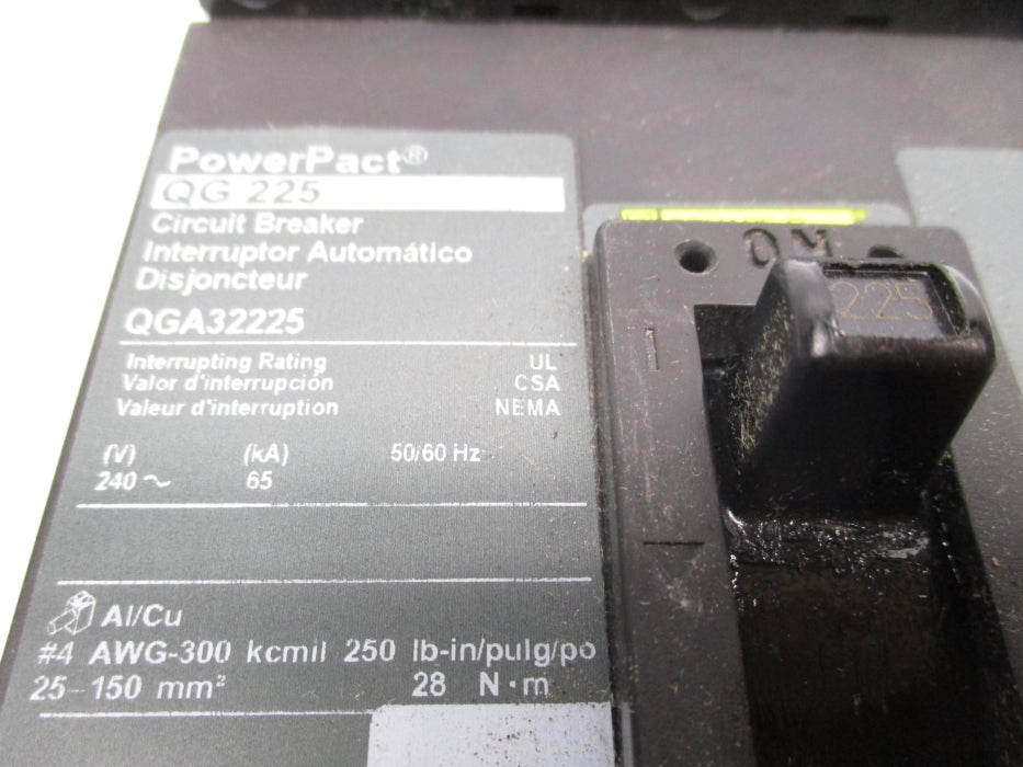 SQUARE D QGA32225 240V 225A NSNP