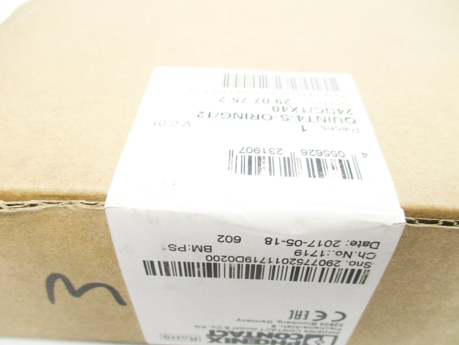 PHOENIX CONTACT QUINT4-S-ORING/12-24DC/1X40 NSFS