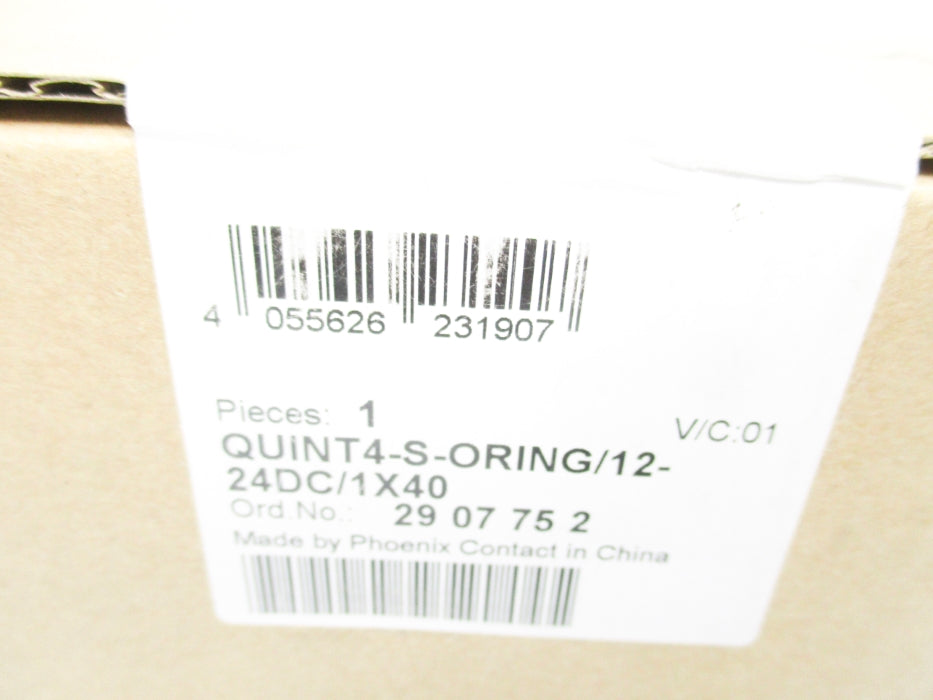 PHOENIX CONTACT QUINT4-S-ORING/12-24DC/1X40 NSFS
