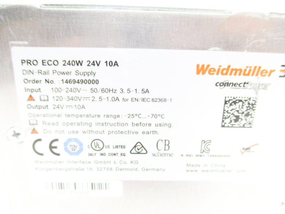 WEIDMULLER 1469490000 PROECO240W24V10A NSNP