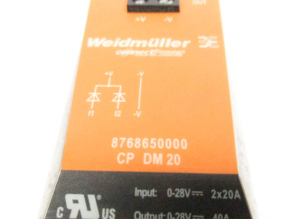 WEIDMULLER 876865000 CPDM20 UNMP