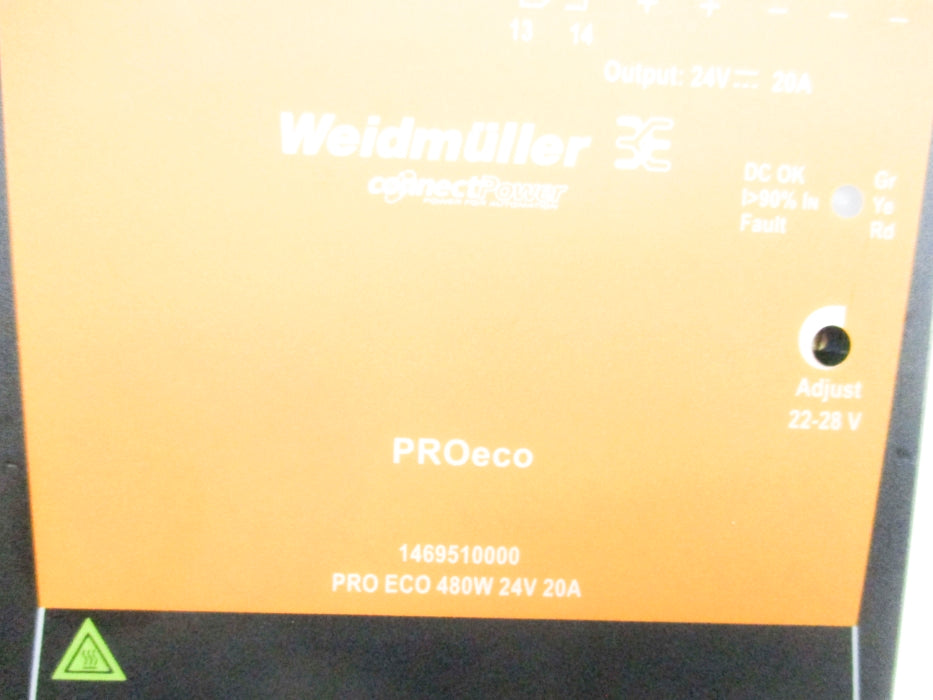 WEIDMULLER 1469510000 PROECO480W24V20A UNMP