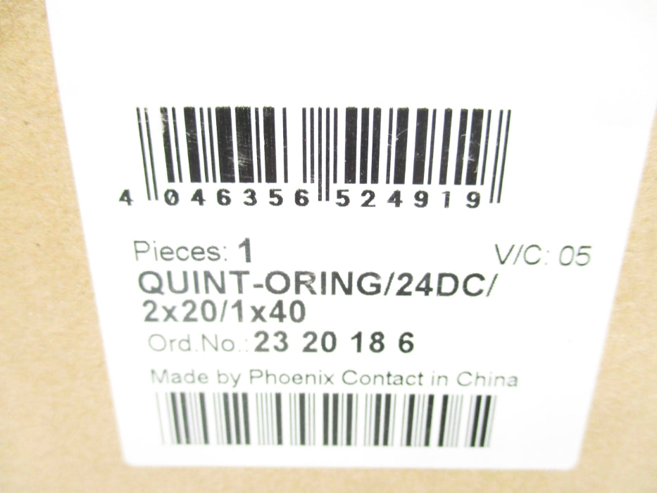 PHOENIX CONTACT QUINT-ORING/24DC/2X20/1X40 NSFS