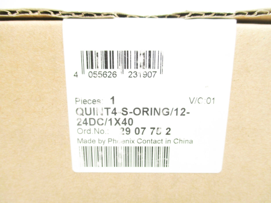PHOENIX CONTACT QUINT4-S-ORING/12-24DC/1X40 NSMP