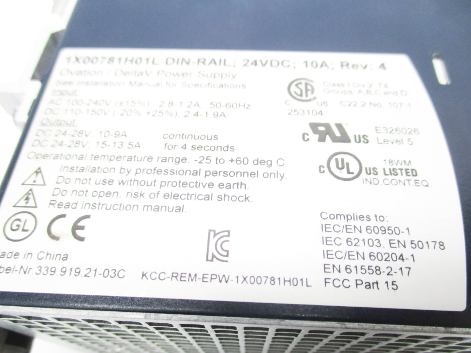 OVATION EMERSON 1X00781H01L NSMP