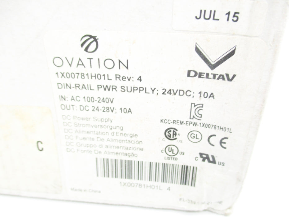 OVATION EMERSON 1X00781H01L NSMP