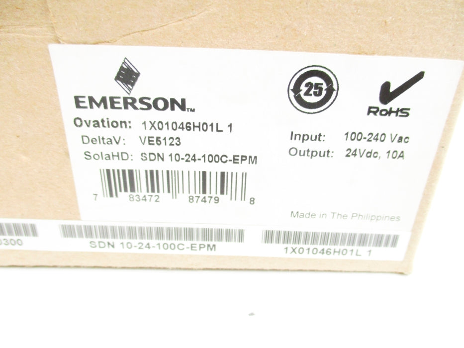 OVATION EMERSON 1X01046H01L1 SDN10-24-100C NSMP