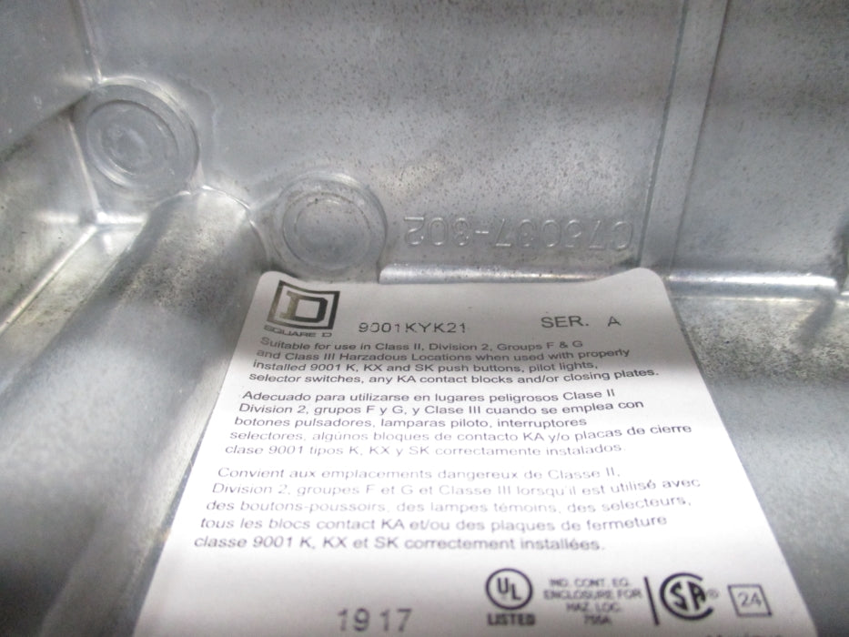 SQUARE D 9001KYK21 SER. A NSMP