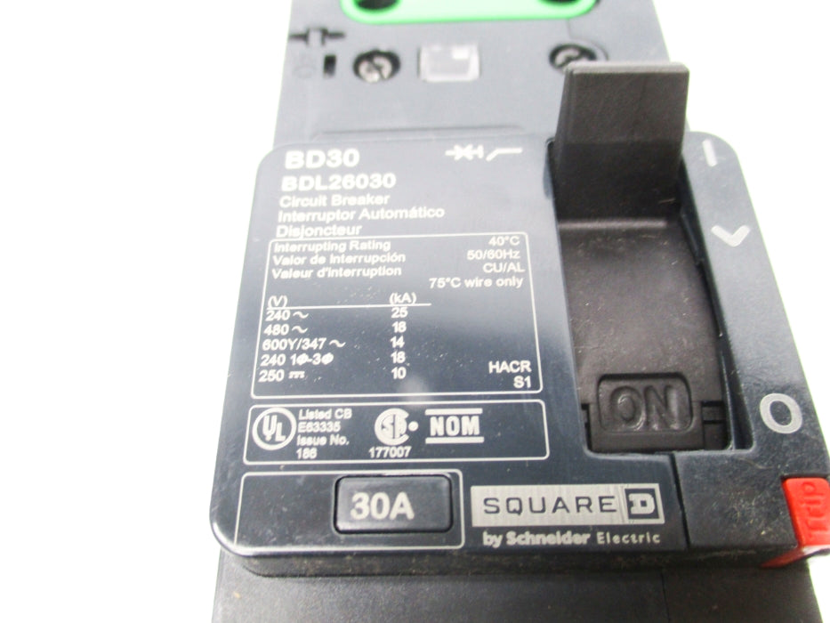 SQUARE D BDL26030 480V 30A NSMP