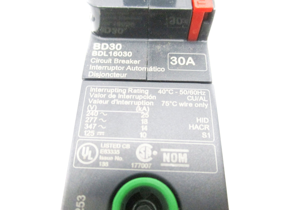 SQUARE D BDL16030 277V 30A  NSMP