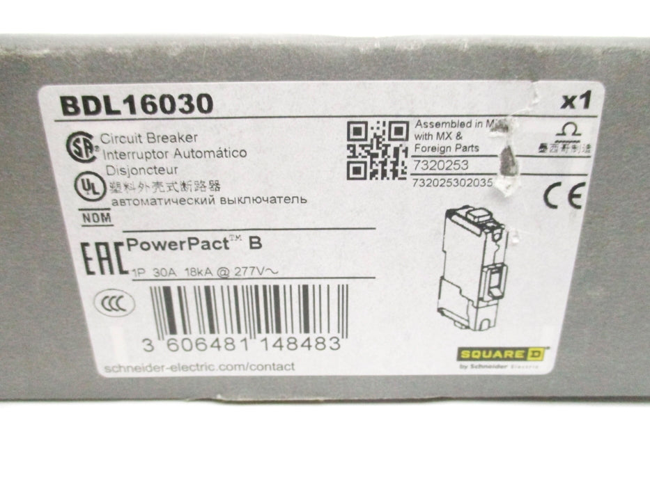 SQUARE D BDL16030 277V 30A  NSMP