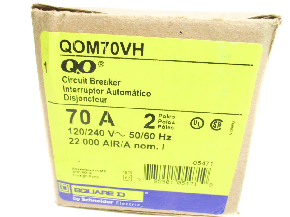 SQUARE D QOM70VH 120/240V 70A NSMP