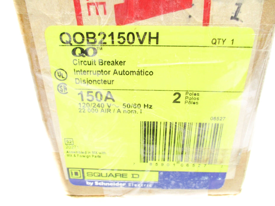 SQUARE D QOB2150VH 150A 120/240V NSMP