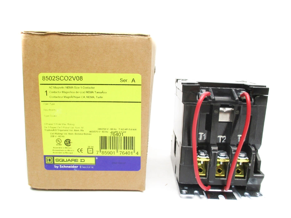 SQUARE D 8502SCO2V08 SER. A 208V NSMP