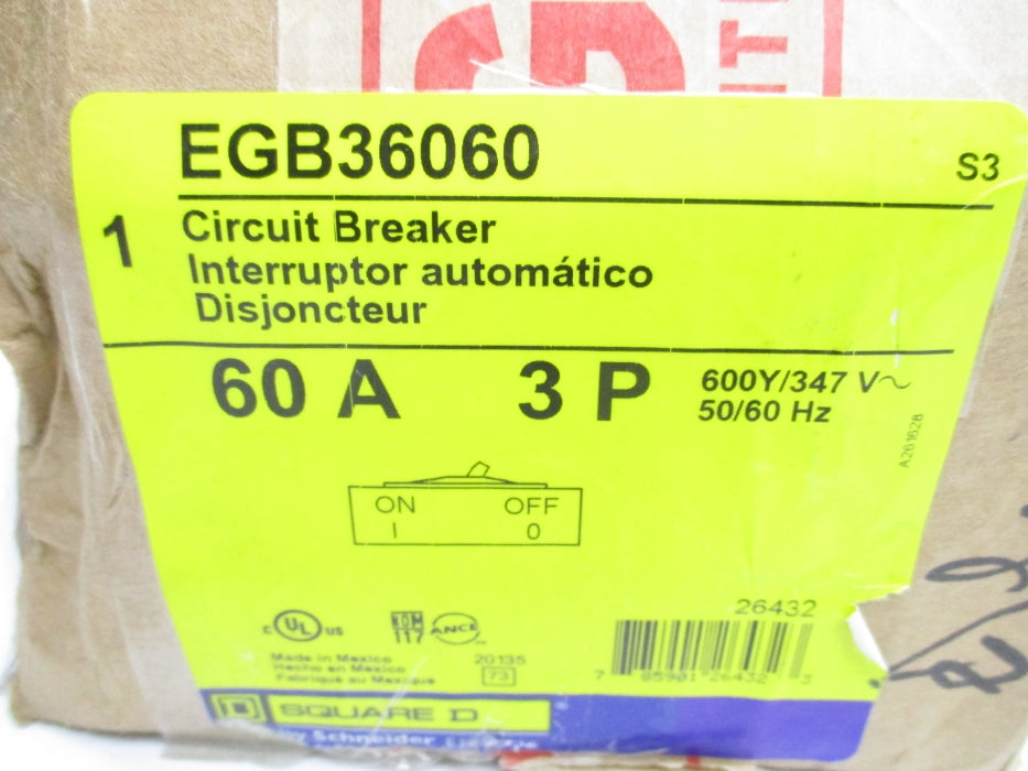 SQUARE D EGB36060 60A 347V NSMP